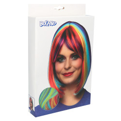 Paruka multicolor dámská krátká